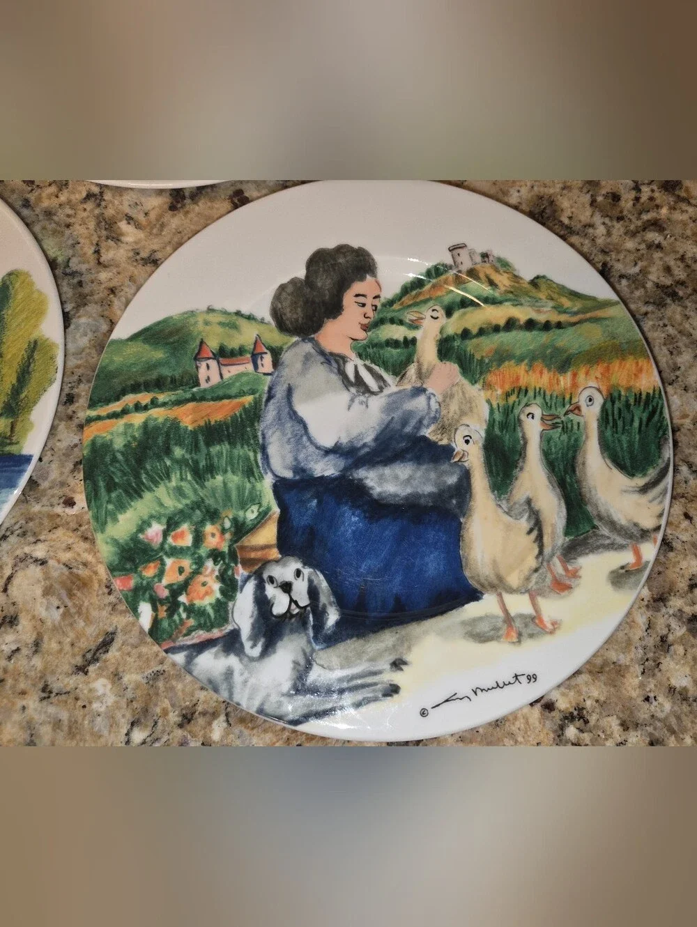 VTG EUC (3) Perigord By Guy Buffet Hand Painted 8